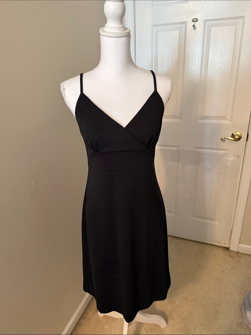 Express Black Spaghetti Strap Midi Dress